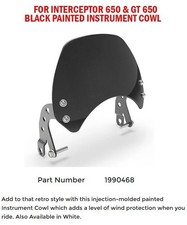 "BLACK PAINTED INSTRUMENT COWL" FIT FOR ROYAL ENFIELD INTERCEPTOR 650 & GT 650