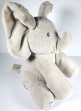 BABY GUND FLAPPY ELEPHANT PLUSH TOY ANIMATED MUSICAL PEEK-A-BOO SING PLAY SOFT