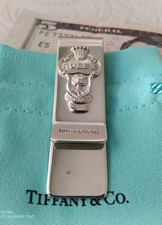 Fermasoldi vintage Tiffany & Co in argento sterling 925 con ciondoli Rolex 👑 30gr.