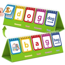 CVC Word Games,Phonics Flash Cards for Preschool Kindergarten Learning Activi...