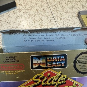 Tasca laterale Nintendo NES 1992 scatola manuale dati est