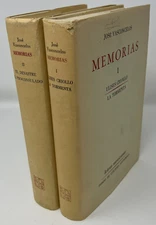 VTG Memorias: Tomo I-II by José Vasconcelos - 1982 HC/DJ Fondo de Cultura Econ.