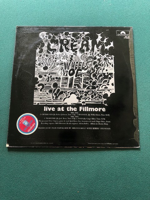 Cream - Wheels of Fire - Live at the Fillmore - 1 LP - Polydor - 4