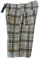 2011 GYMBOREE Surf Rocks Drawstring Pull-On Plaid Pocket Long Shorts 5T 5 Yrs