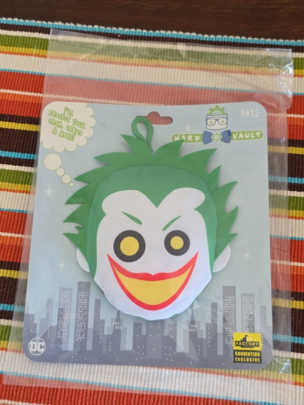 Factory Entertainment ~ Nerd Vault ~ Joker Plush Keychain ~ NIB - SDCC Exclusive