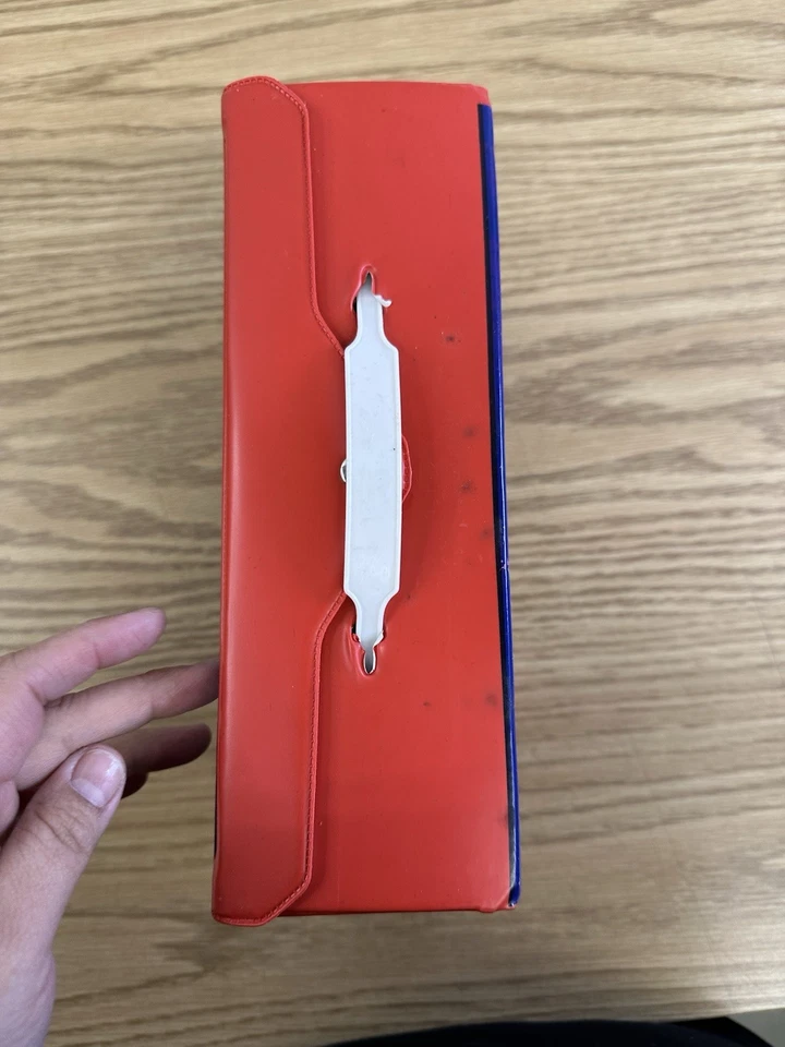 Hot Wheels Vintage Redline 24 Car Collector's Case Red Blue Storage USA 1969 #1 - Image 4 of 4