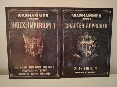 Chapter Approved 2017 Rule book + Index Imperium 1 Warhammer 40k Games Workshop