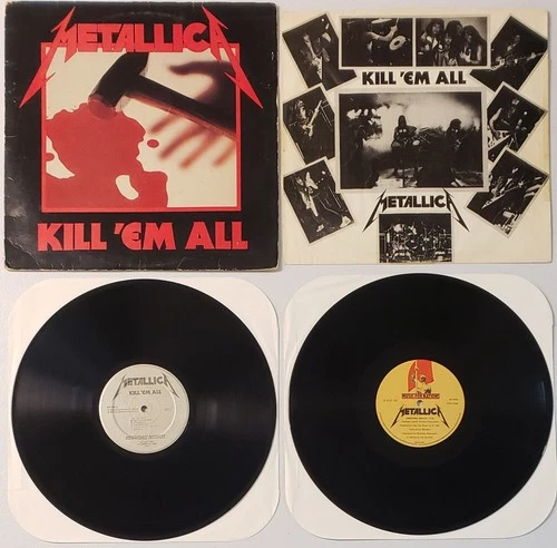 2 METALLICA vinyls: Kill 'em All + Am I Evil, Blitzkrieg & Creeping Death single