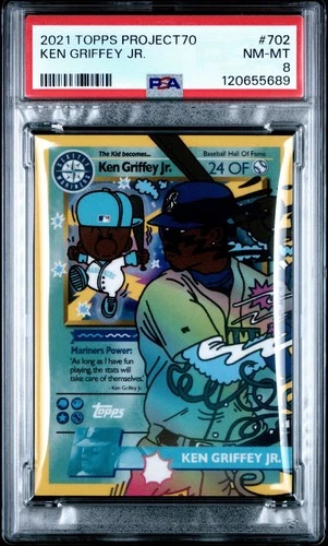 PSA 8 2021 TOPPS PROJECT 70 KEN GRIFFEY JR. 702