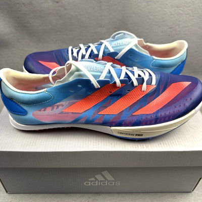Adidas Adizero Ambition Track Spike Womens 7 Mens 6 GY0911 Blue Running New