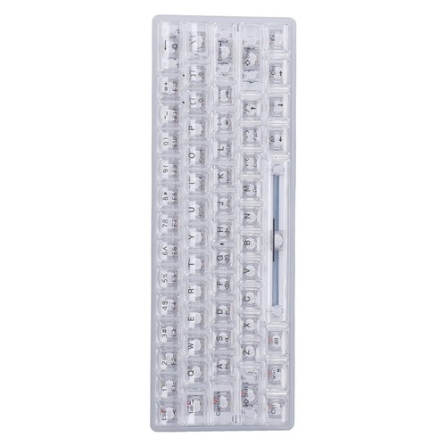 61 Keys Transparent Mechanical Keyboard Clear Keycap Wired Gaming Keyboard 19 FY - Bild 4 von 22