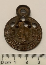 The Waterbury Watch Puzzle Fob Queens Jubilee 1837-1887. The Perfect Time Keeper