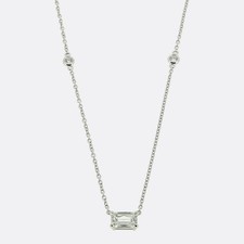 Boodles 0.78 Carat Diamond Ashoka Cut Solitaire Pendant Necklace Platinum