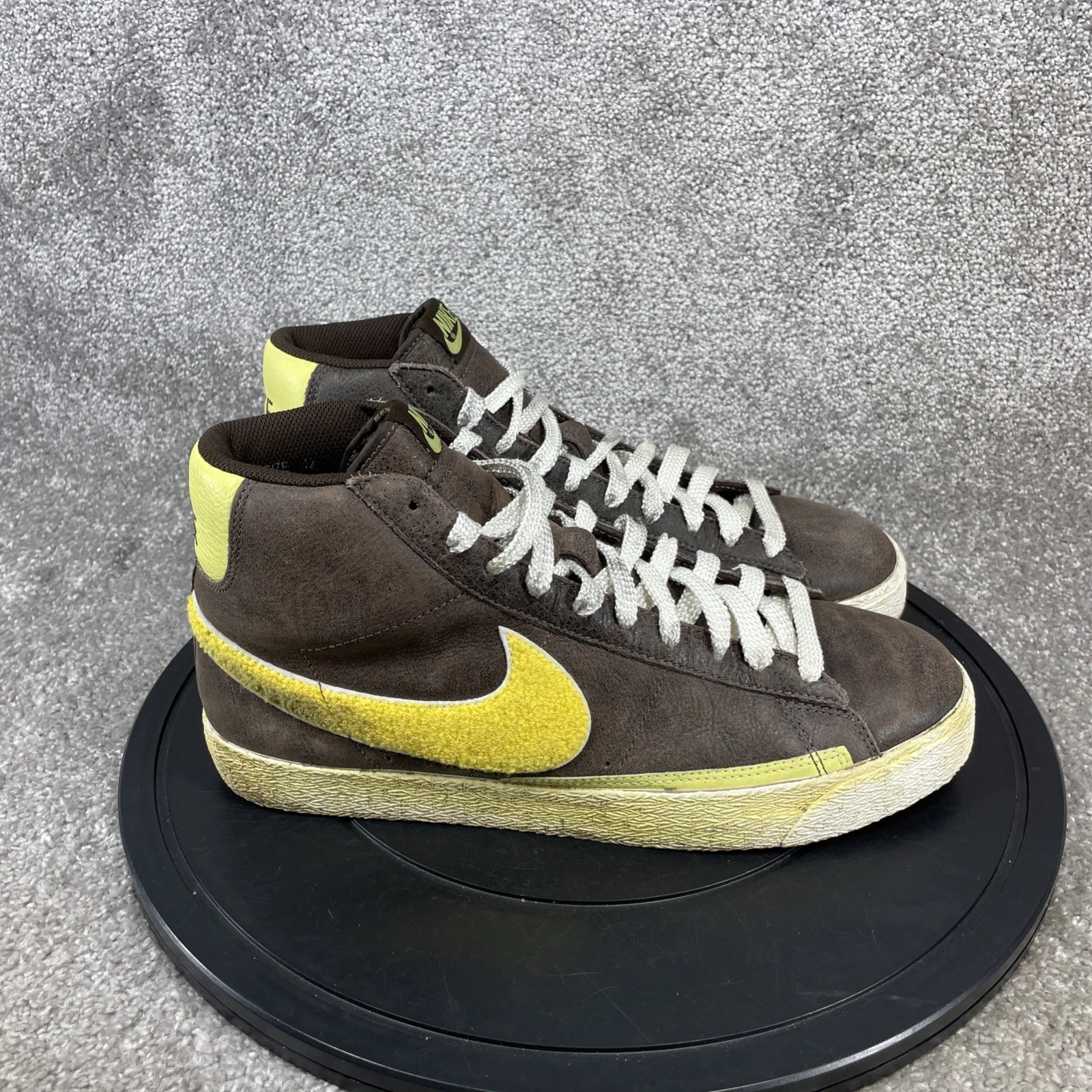Chaussures Nike homme taille 12 blazer haut suprême marron zeste cuir basket sneaker
