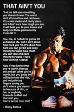 Rocky Balboa Motivational Quote Boxing Inspirational Poster