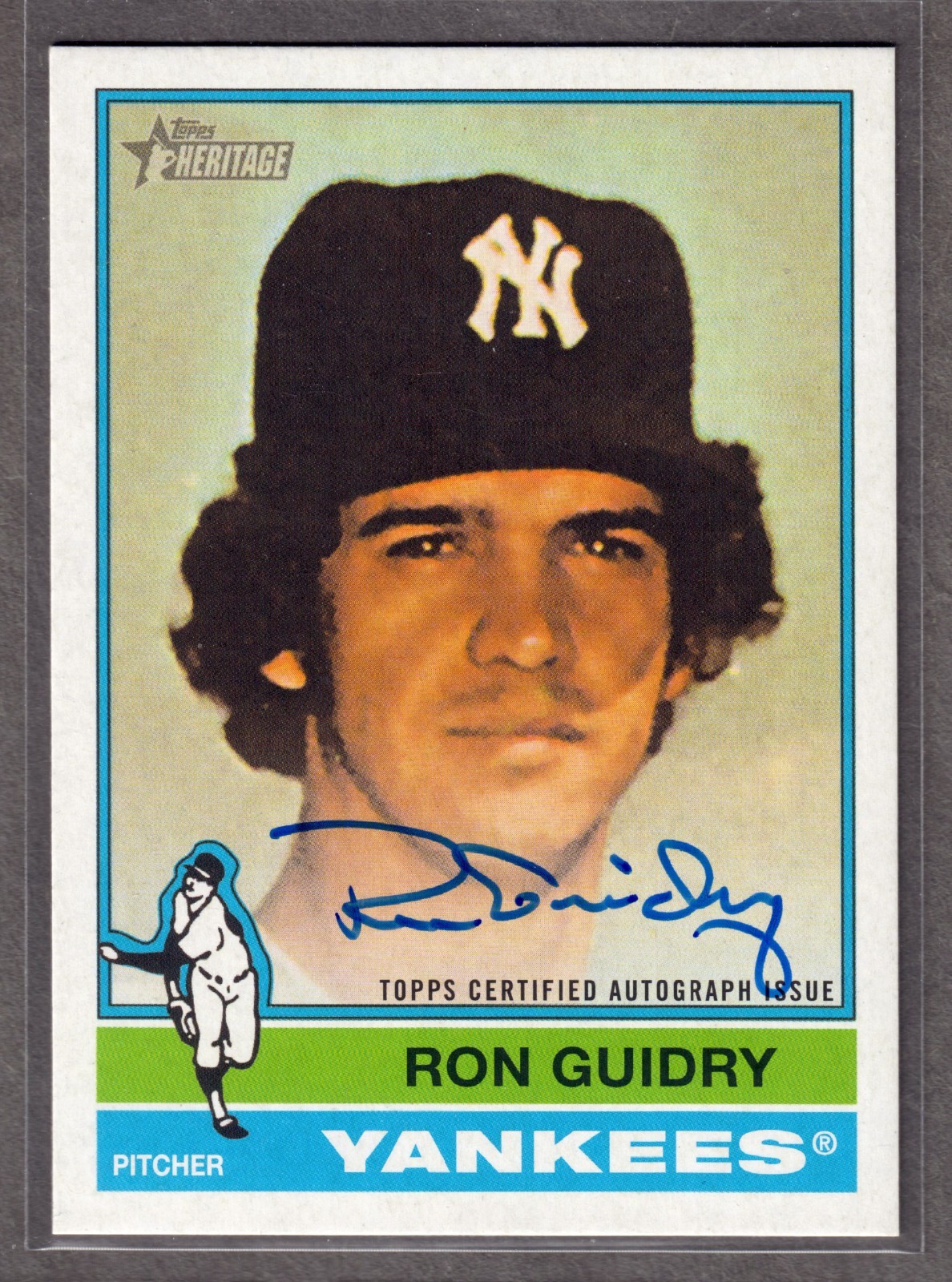 2025 Topps Heritage High Number Ron Guidry Auto Real One #ROA-RG Yankees SP