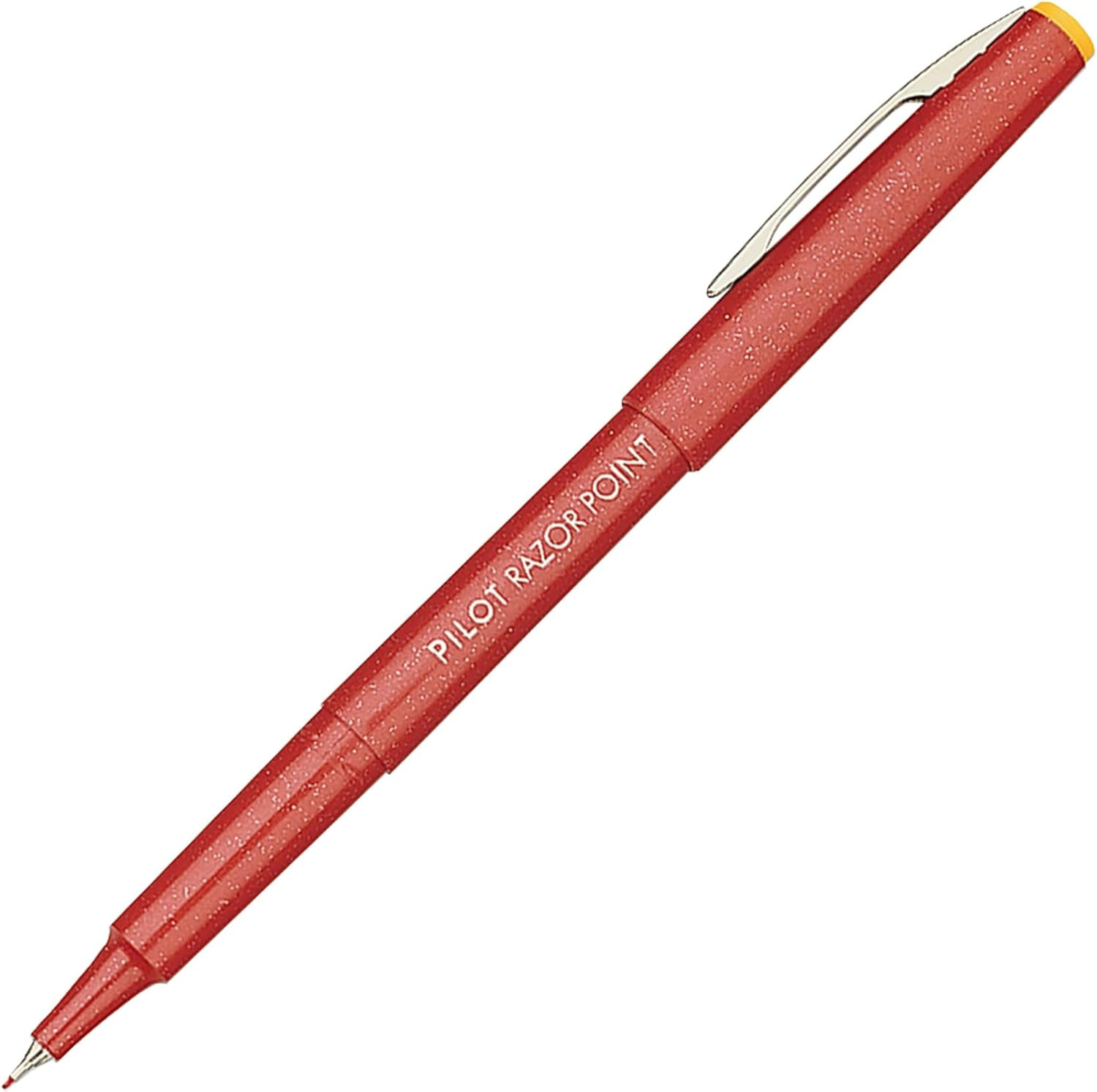 Razor Point Fine Line Marker Stick Pens, Ultra-Fine Point (0.3Mm) Red Ink, 12 Un