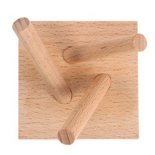 Softball Display Stand: Wooden Baseball Holder - Easel for Display Crystal Ball