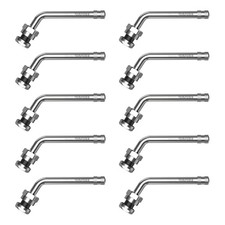 TR555D 10pcs 60 Degree Bend Truck Tire Valve Stems, Compatible TR555D-10pcs