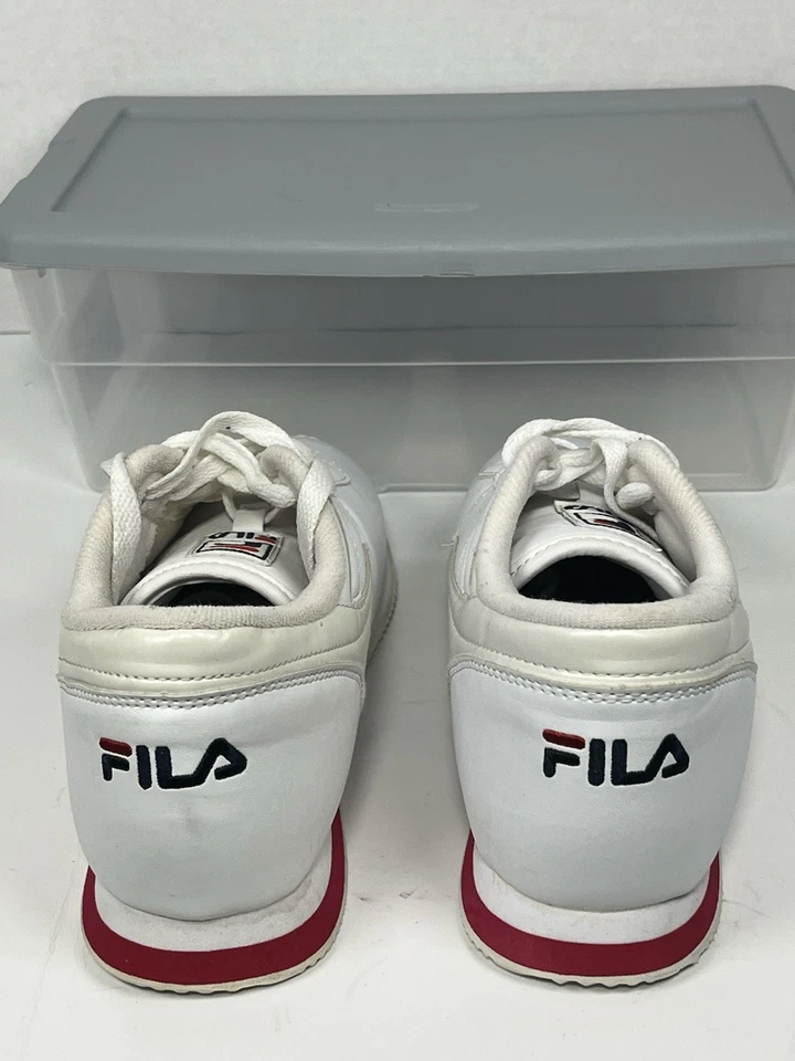 FILA Machu Women White Classic Tennis Pickleball Handball Sneakers Size 8.5 EUC - Image 4 of 4