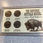 The Historic Buffalo Nickel Mint Mark Collection 4 Coin Set Plastic Case