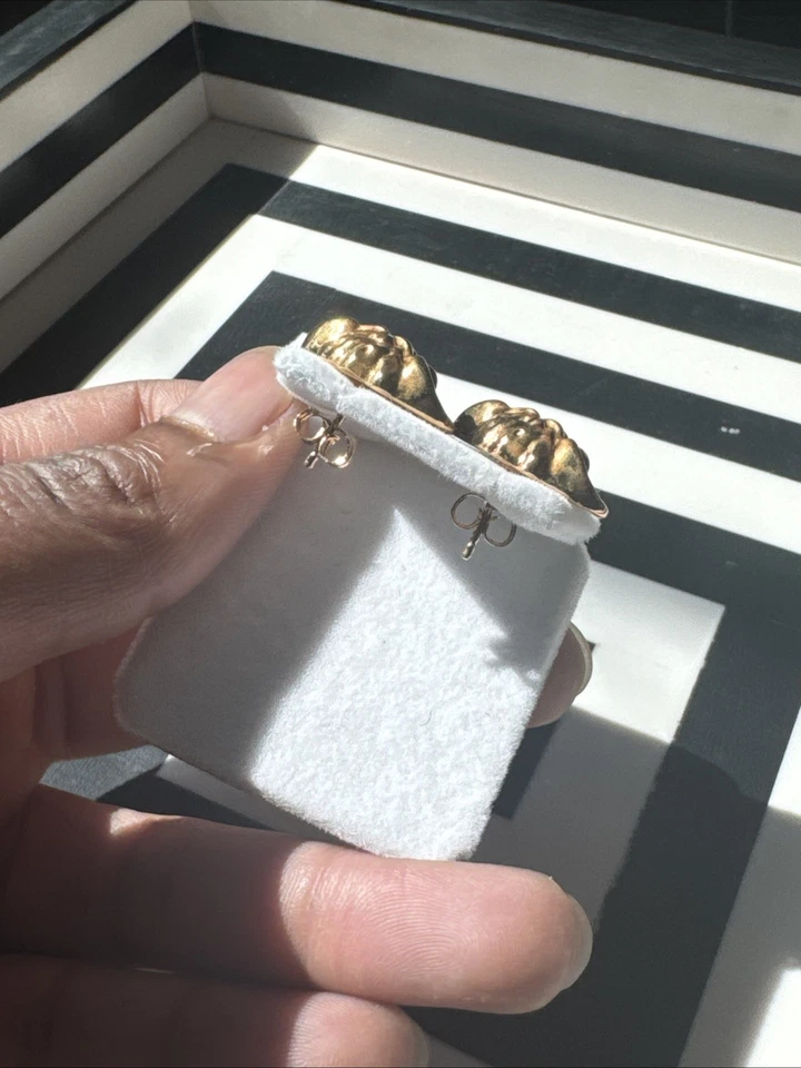 Pendientes Versace Medusa Unisex Cabeza Dorada Foto 3 de 4