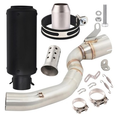Black Muffler Exhaust Link Pipe  Slip Fit for DUKE 200 2020 -2023 NEW