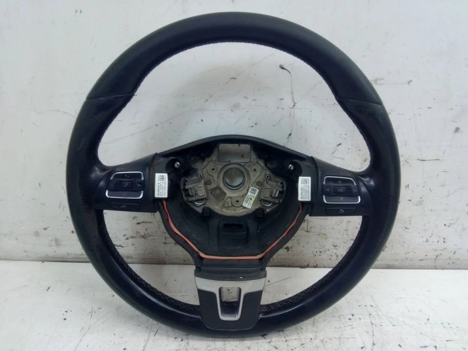 Lenkrad Leder Schwarz Multifunktion passt für VW GOLF PLUS (521, 5M1) FACELIFT - Bild 2 von 4