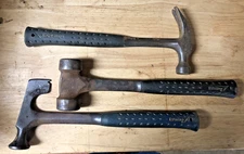 Vintage Estwing LOT OF 3 CLAW-HAMMER, ROOFING, DOUBLE-HEAD-HAMMER
