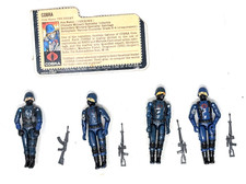 GI JOE ARAH Cobra Officer Trooper Figures  80's complete Army Builder Vintage