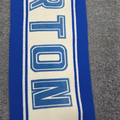 EVERTON (THE TOFFEES) ENGLAND rare FOOTBALL SOCCER FAN SCARF 80s 44" - Picture 3 of 6