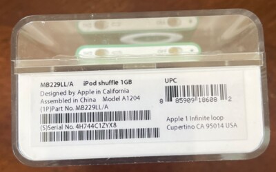 Apple iPod Shuffle 2nd Generation Green (1 GB) 885909186082| eBay