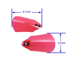 PMMA Pink Hand Grips Guard Protector Windscreen Deflector For Harley Dyna FXDF