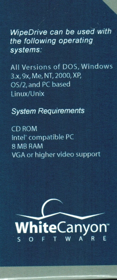 WipeDrive 3.0 Completely Erases Your Hard Drive for Windows XP, 2000, NT, Me, 9x - Image 3 of 4