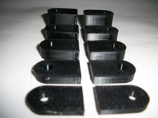 Aquaflow 50mm Down Pipe Clip spacers - Black or White 10 pack Bracket Extenders