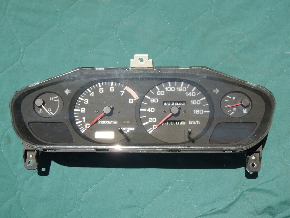 JDM Nissan 240SX OEM Gauge Cluster Speedometer km/h Black JDM Nissan 240SX OEM Gauge Cluster Speedometer km/h Black