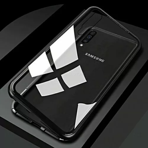 COVER MAGNETICA IN ALLUMINIO RETRO VETRO TEMPERATO CUSTODIA Per XIAOMI MI A3 A 3 - Imagen 3 de 5