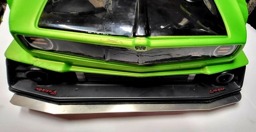 Arrma Front Splitter/Bumper skid plate Aluminum felony, Infraction - Picture 5 of 7