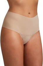 Hanky Panky 267640 Women Taupe Breathe High Rise Thong Underwear Size M