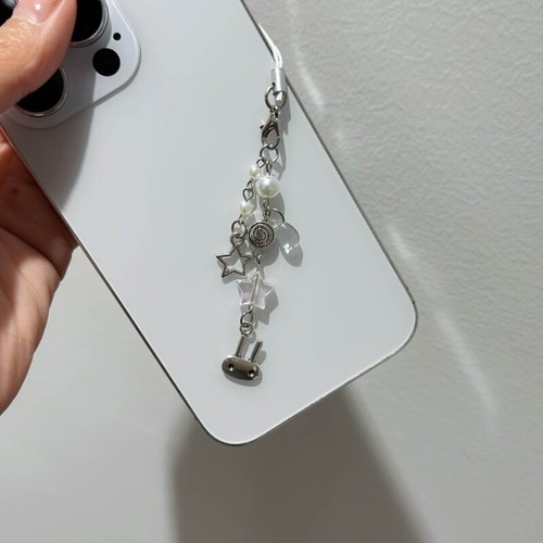Eye Catching Heart Mobile Phone Lanyard Key Embellishment Keychain Keyring - Zdjęcie 3 z 8