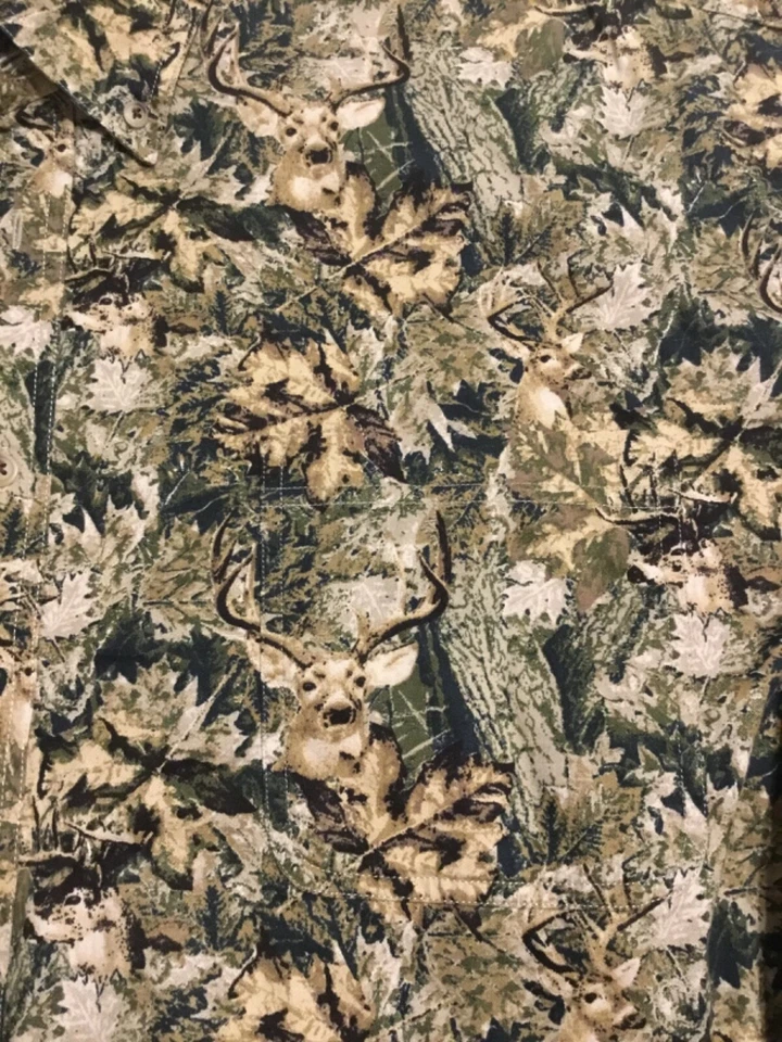 Rugged Earth L/S Shirt Mens 2XL XXL Woodland Camo All Over Print Outdoors Hunt - Image 4 of 4
