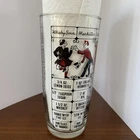 Vintage Glass Cocktail Shaker Mixing Glass Drink Recipes Federal Glass Clear