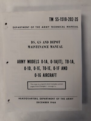 Cessna Models 0-1A/0-1A(IT)/TO-1A/0-1D-E-F-G Maintenance Manual Copy