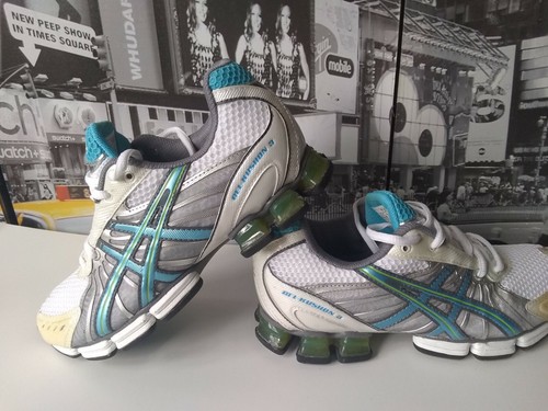 ASICS® GEL-Kushon® 3 WOMEN'S size US 6.5 / EUR 37.5 White/Island Blue/Lime new - Picture 3 of 10