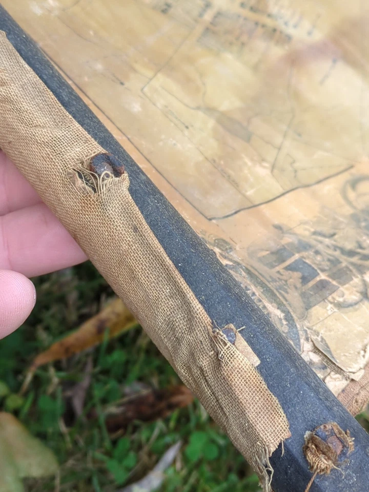 Antiguo mapa de lino de los condados Perry Juneata Mifflin Smith Gallup 1863 RARO Foto 4 de 4