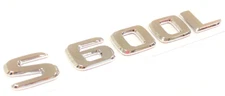 #2 S600L CHROME FIT MERCEDES REAR TRUNK EMBLEM BADGE NAMEPLATE DECAL LETTERS