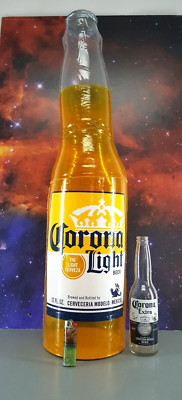 CORONA LIGHT BLOW UP INFLATABLE BEER BOTTLE 27''   BAR MANCAVE PARTY DECOR NEW