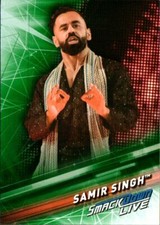 2019 Topps WWE Smackdown Live - Green Parallel #45 Samir Singh