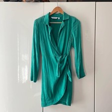 & other stories green wrap dress size 6