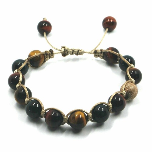 Bracelet Shamballa Macramé Noir Avec œil De Chat - Neuf Avec étiquettes, Unisexe